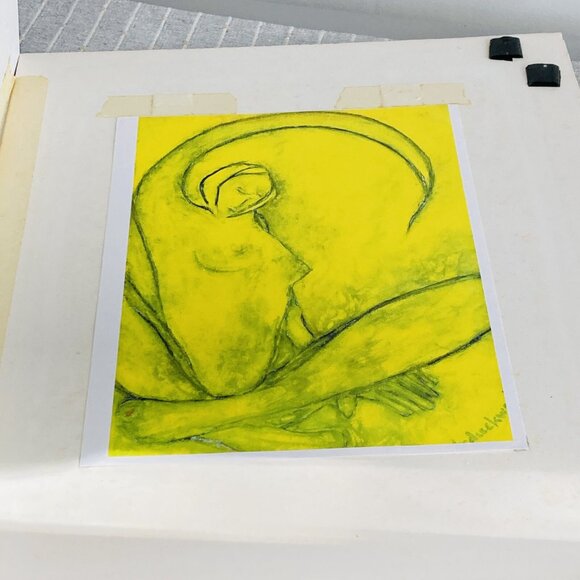 Art Print Nude Filled With Light Charleston SC Artist Signed Helen Duckworth Y2K - Picture 10 of 14